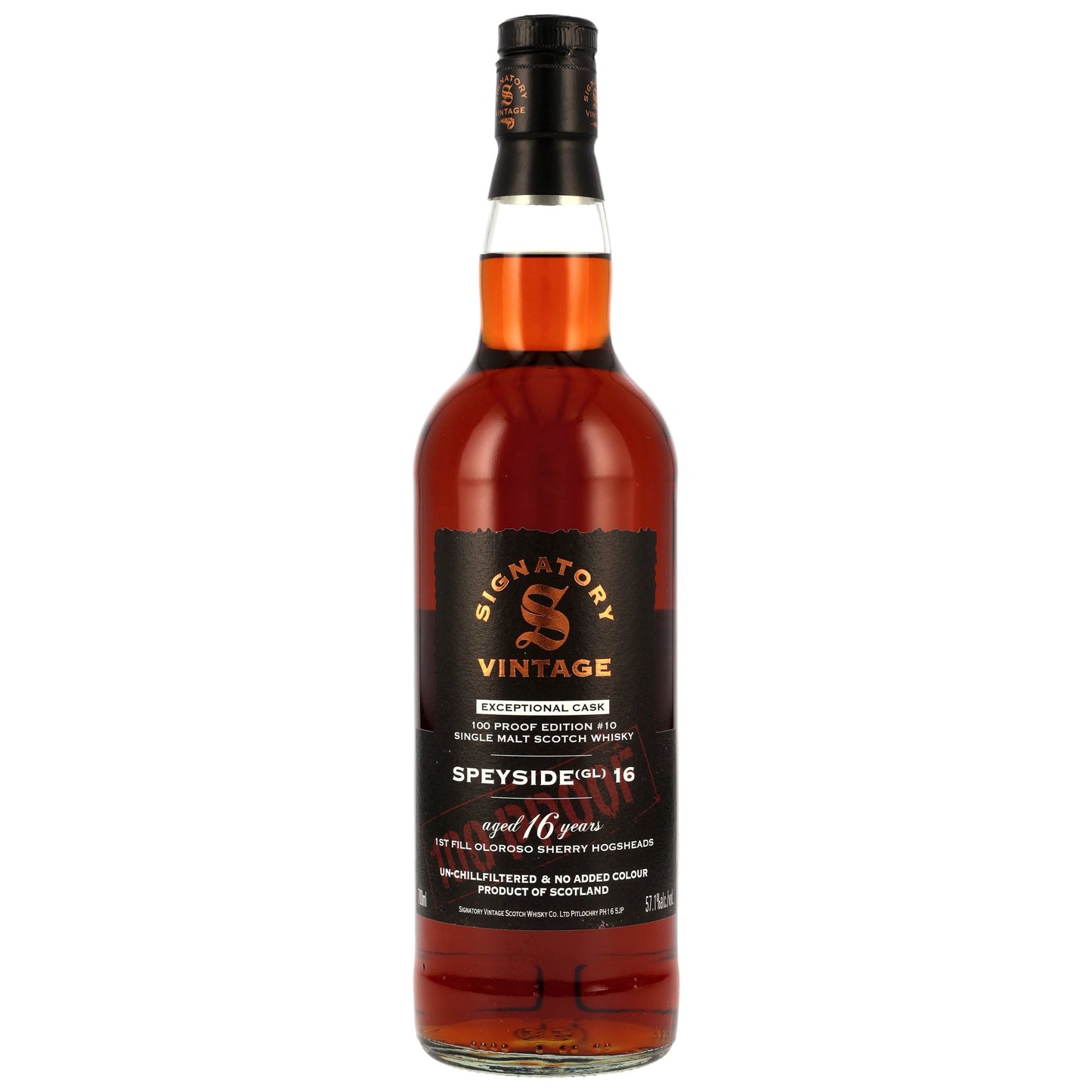 SPEYSIDE (GL) - 16 Jahre Signatory 100 PROOF Exceptional Cask Edition #10 - 57,1% Vol.