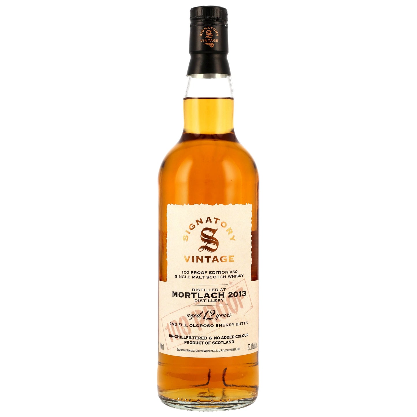 MORTLACH - 2013/2025 – Signatory Vintage 100 Proof Edition #60 57,1% Vol.