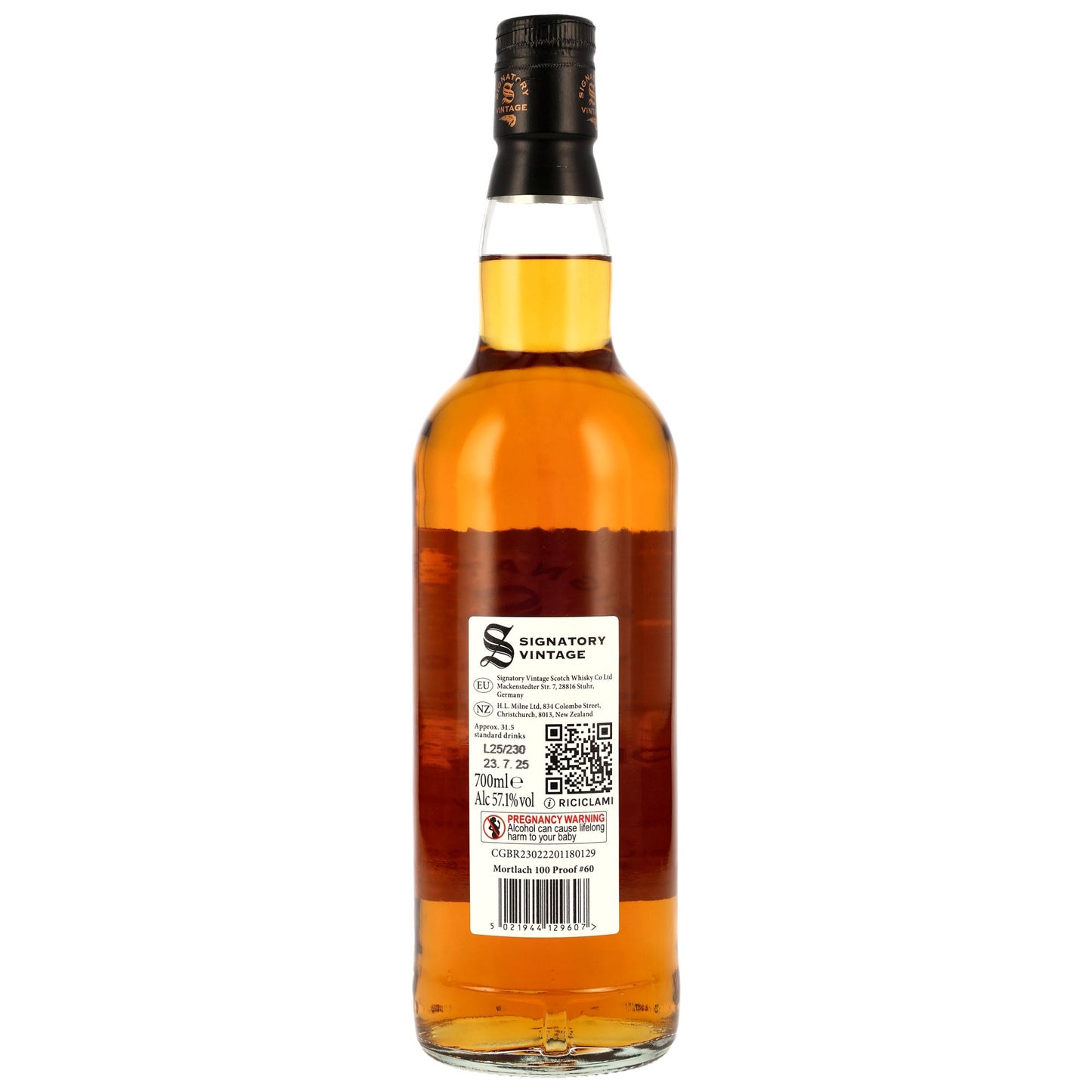 MORTLACH - 2013/2025 – Signatory Vintage 100 Proof Edition #60 57,1% Vol.