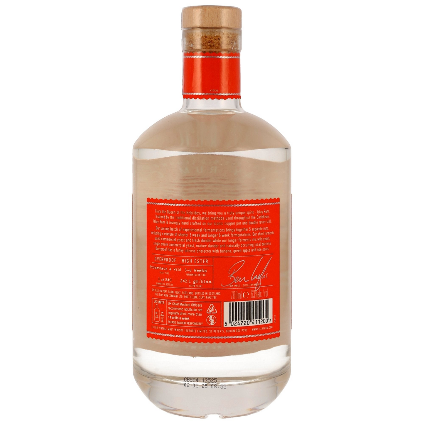 Islay Rum Overproof - 63% Vol.