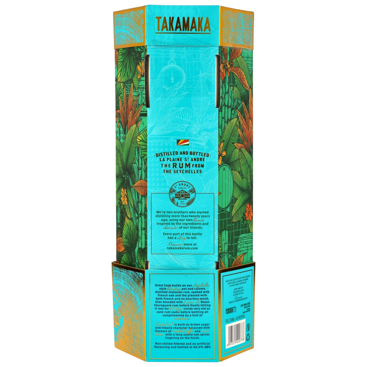 TAKAMAKA - Kreol Cask Rum - 40,3% Vol.