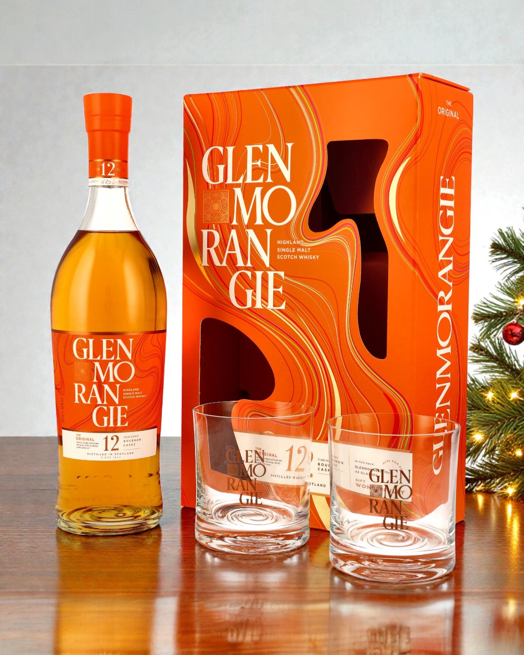 GLENMORANGIE - 12 Jahre The Original Geschenkset - 40% Vol.