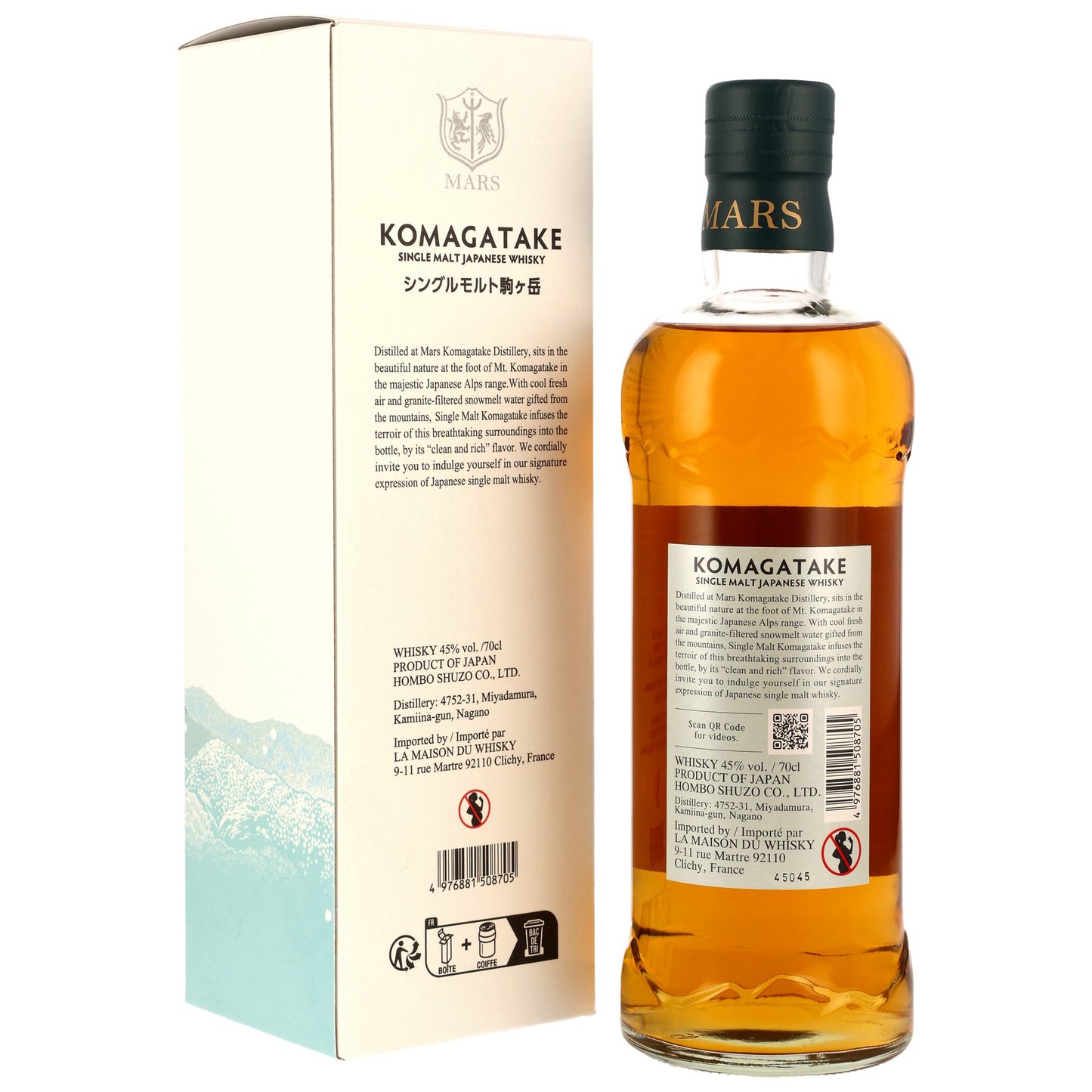 MARS - Komagatake Single Malt Japanese Whisky - 45% Vol.