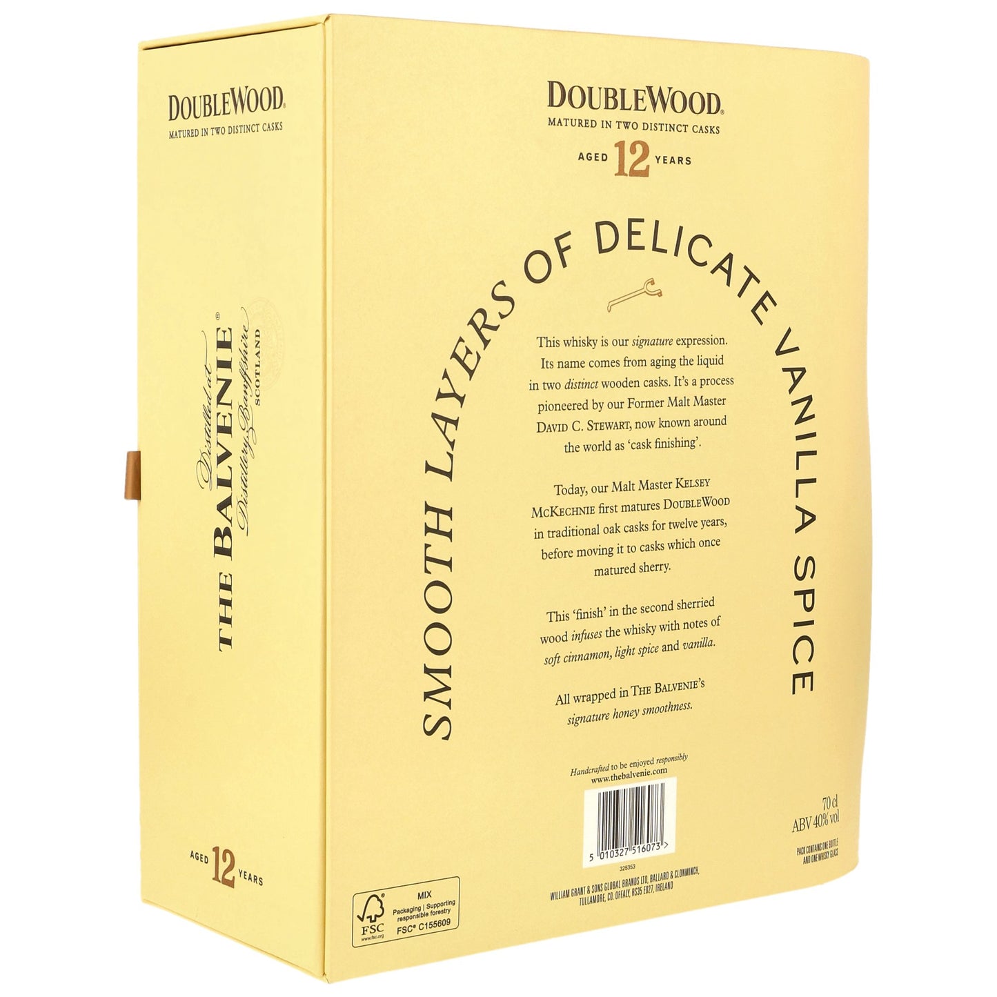 BALVENIE - 12 Jahre Double Wood Geschenkset - 40% Vol.