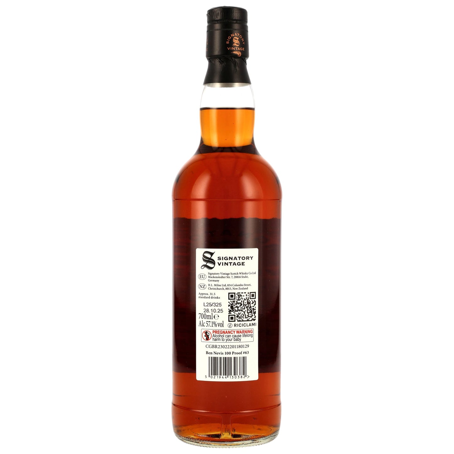 Ben Nevis 2014/2025 - Signatory 100 PROOF Edition #63