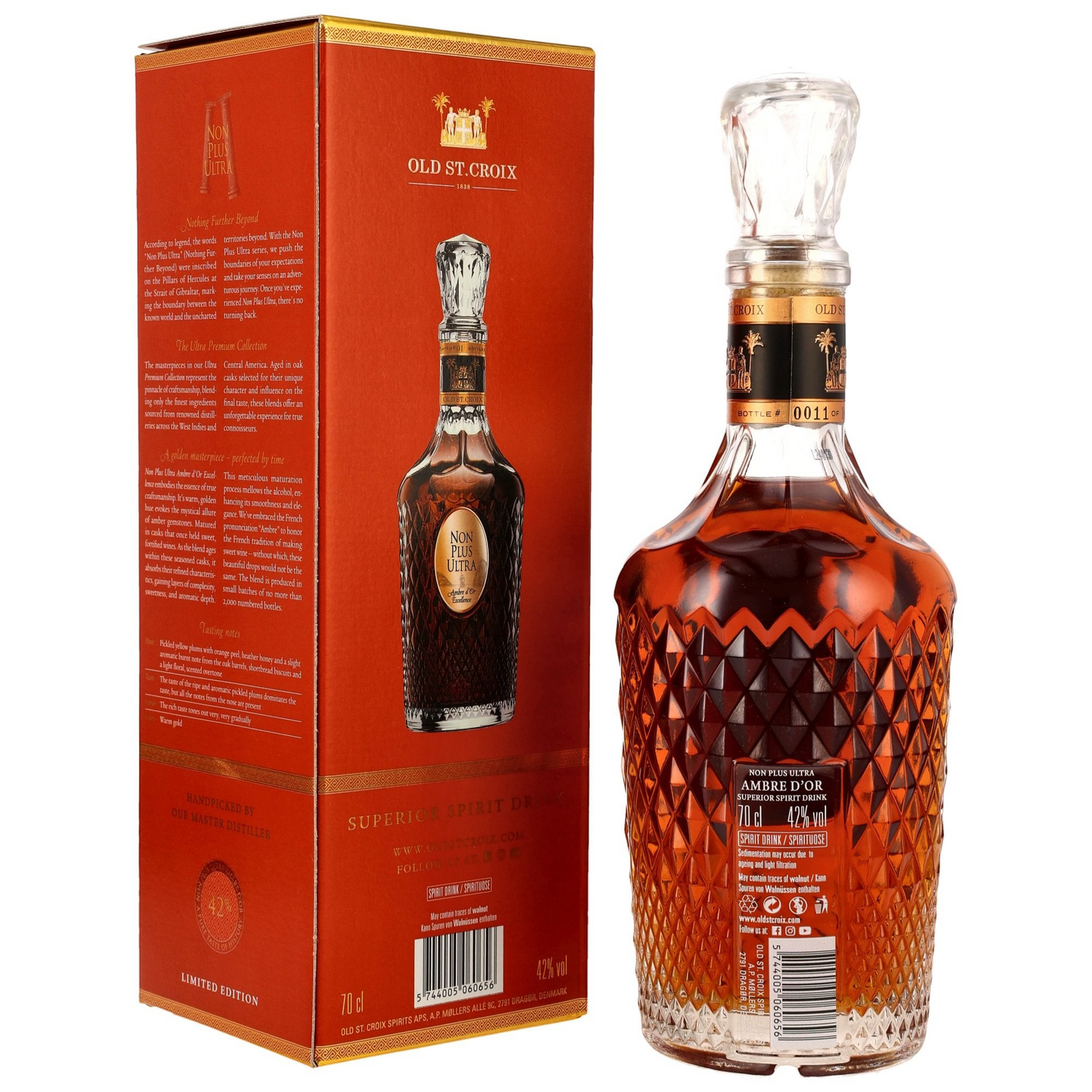 Old St. Croix - Non Plus Ultra Ambre dor Excellence - 42% Vol.