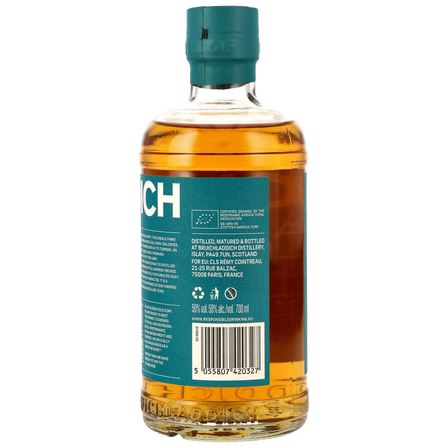 BRUICHLADDICH - 16 Jahre Organic Barley - 50% Vol.
