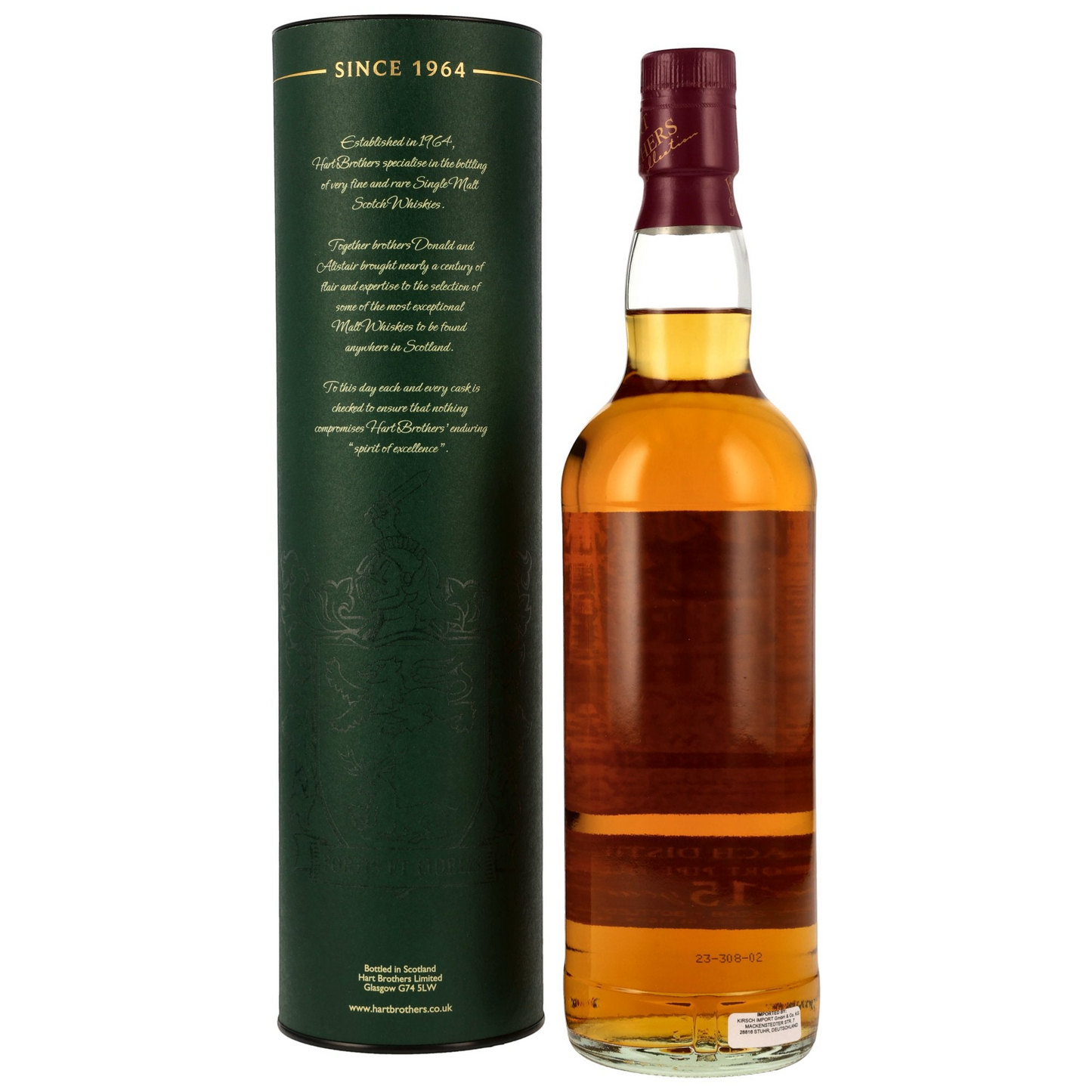 HART BROTHERS - Balmenach 2008/2023 15 Jahre 1st Fill Port Pipe - 54,6% Vol.