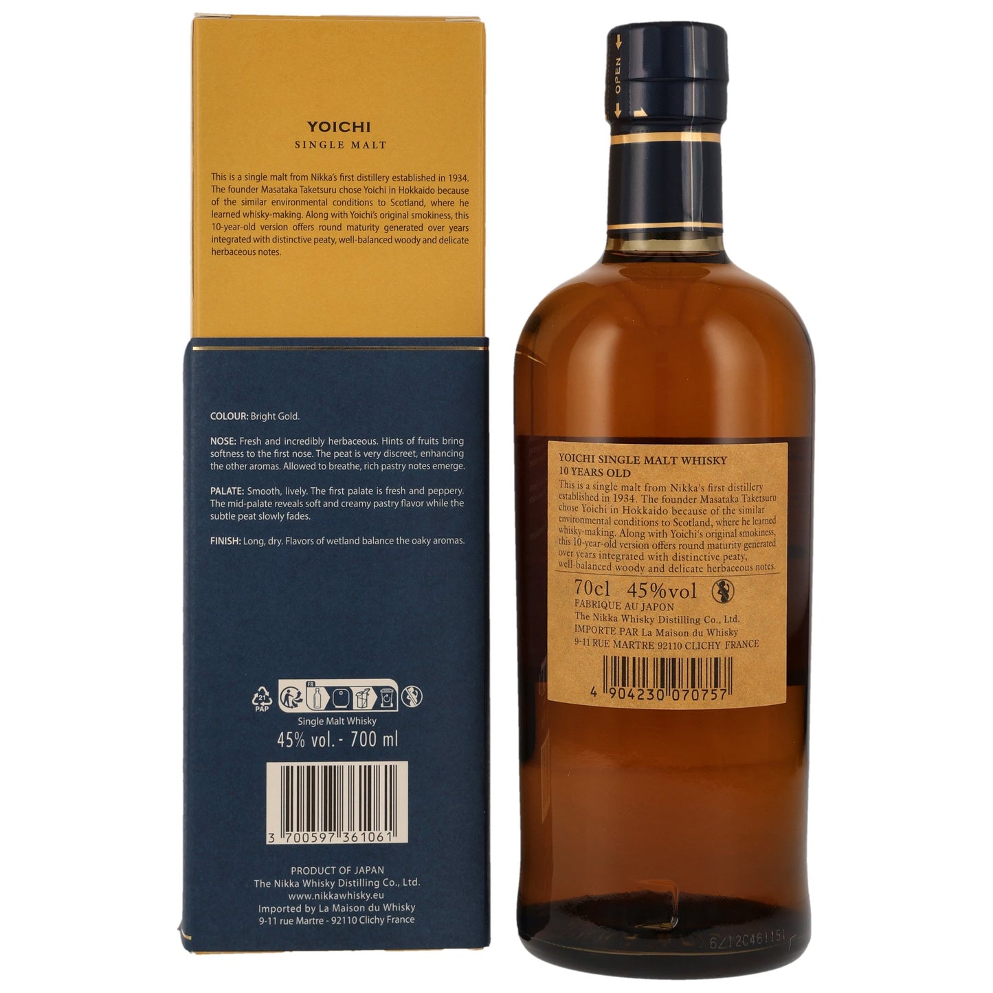 NIKKA - Yoichi 10 Jahre Single Malt - 50% Vol.