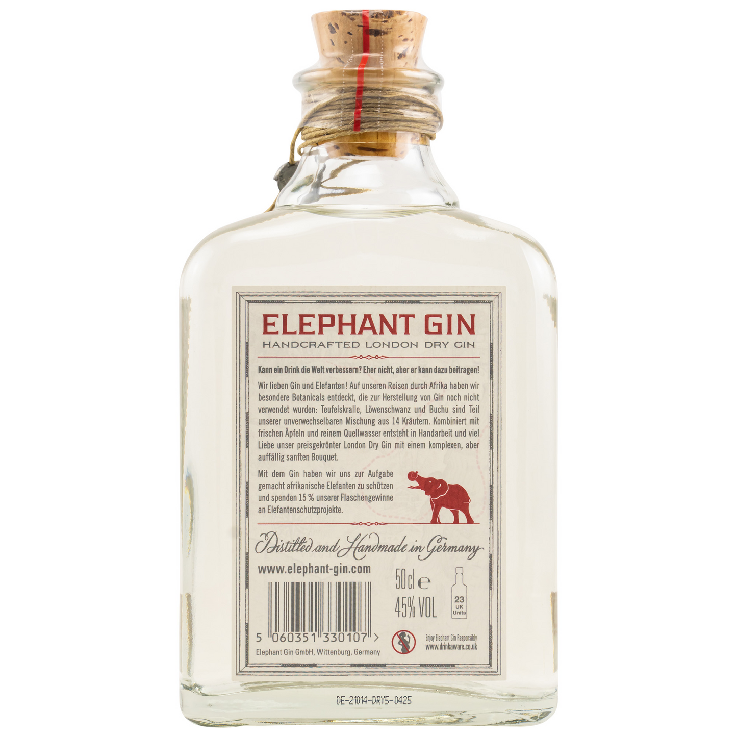 ELEPHANT GIN - London Dry - 45% Vol.