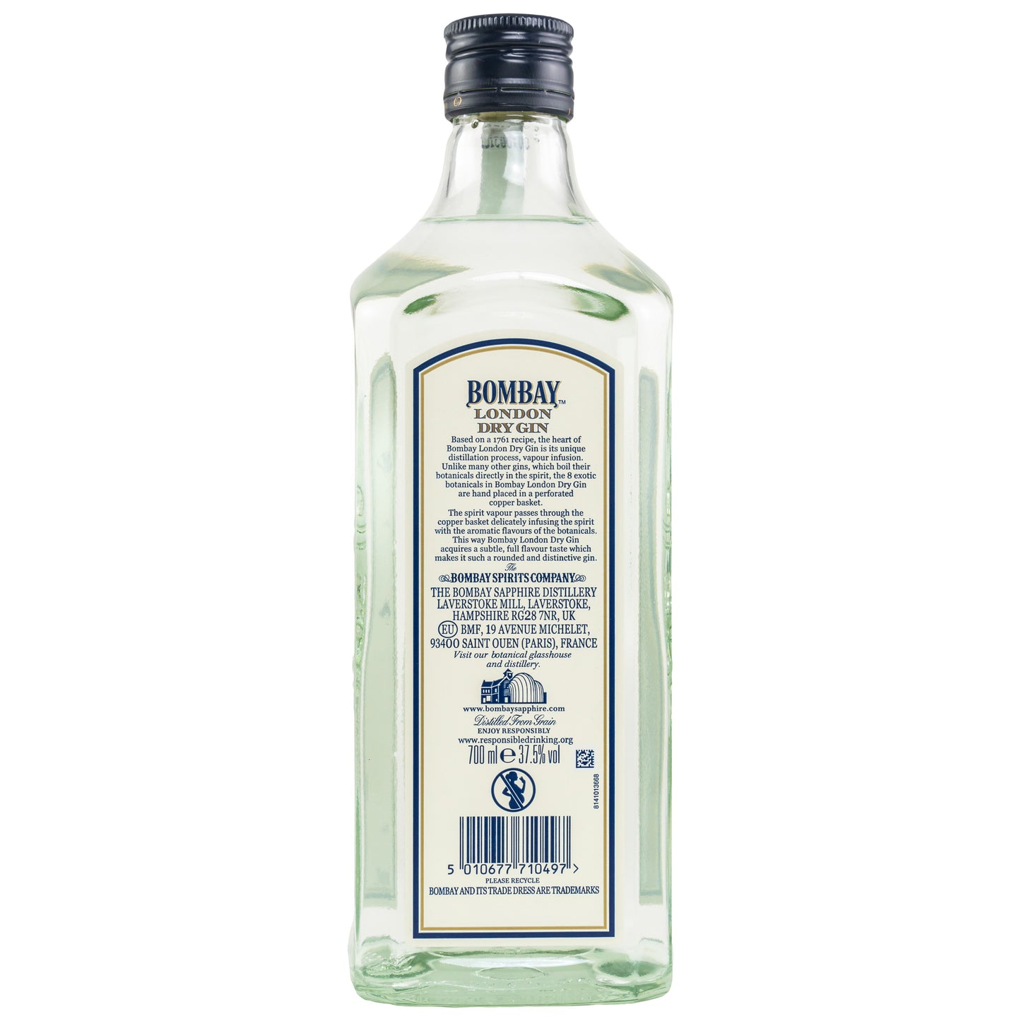 BOMBAY - London Dry Gin - 37.7% Vol.