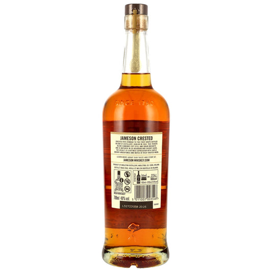 JAMESON - Crested Irish Whiskey - 40% Vol. – 0,7 Liter – Ansicht 2