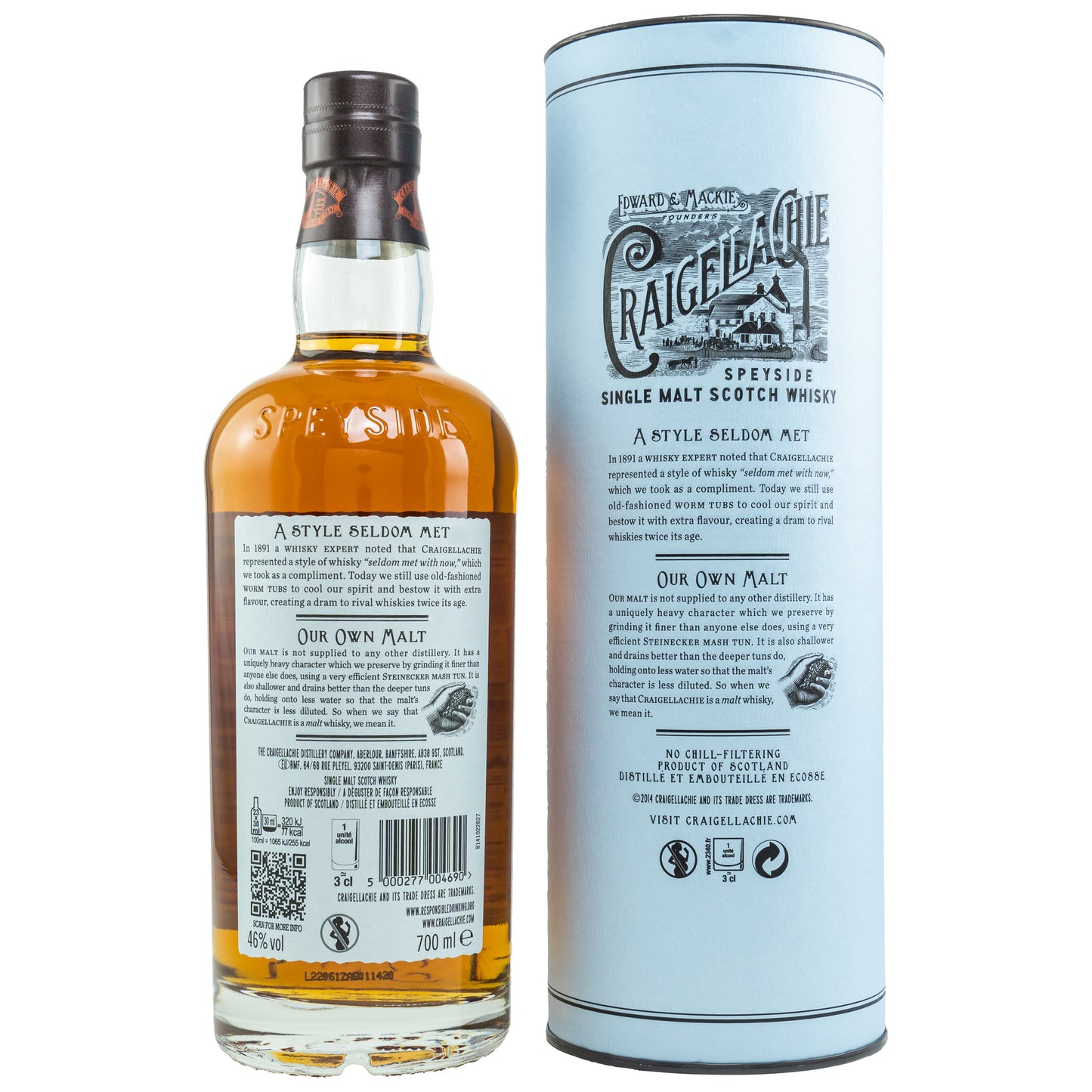 CRAIGELLACHIE - 17 Jahre - 46% Vol.