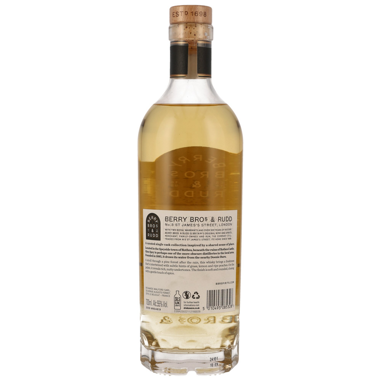 BERRY BROS. & RUDD - Glen Spey 2009 14 Jahre Cask #804619 Glens & Valleys - 55% Vol.