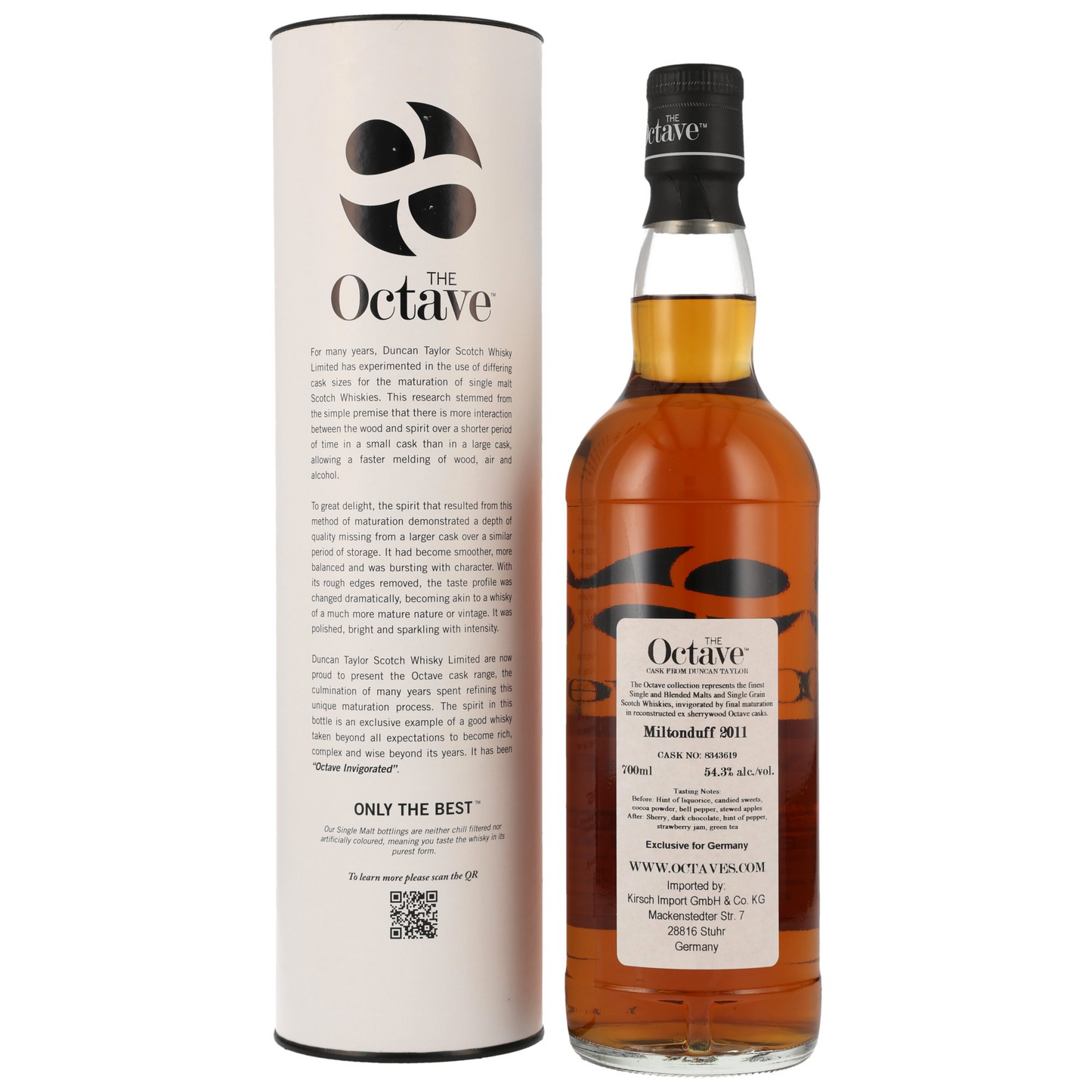 DUNCAN TAYLOR - Miltonduff 2011/2024 13 Jahre Cask #8343619 - 54,3% Vol.