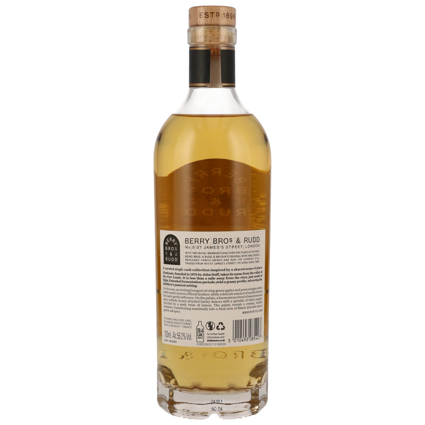 BERRY BROS. & RUDD - Glenlossie 2011/2024 13 Jahre Cask #1290 Glens & Valleys - 56,2% Vol.
