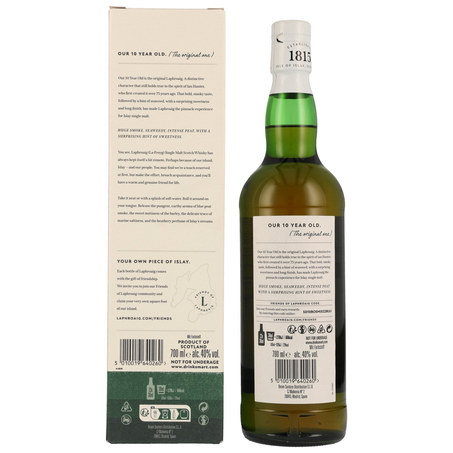 LAPHROAIG - 10 Jahre - 40% vol. - Schwarzbach Spirits