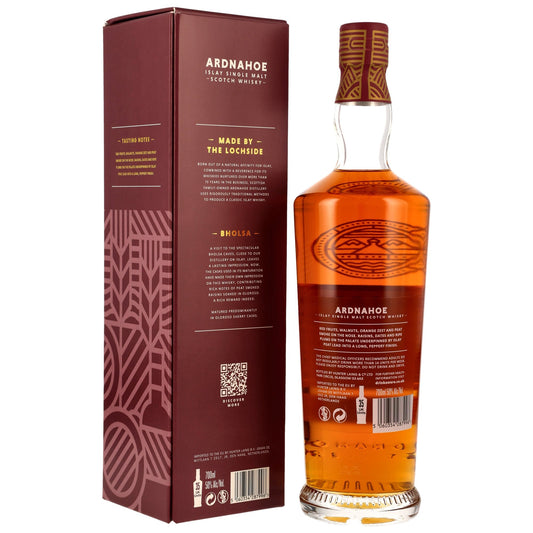 Schwarzbach Spirits Ardnahoe Bholsa Single Malt Whisky Flasche mit Verpackung und Oloroso Sherry Fass Notizen