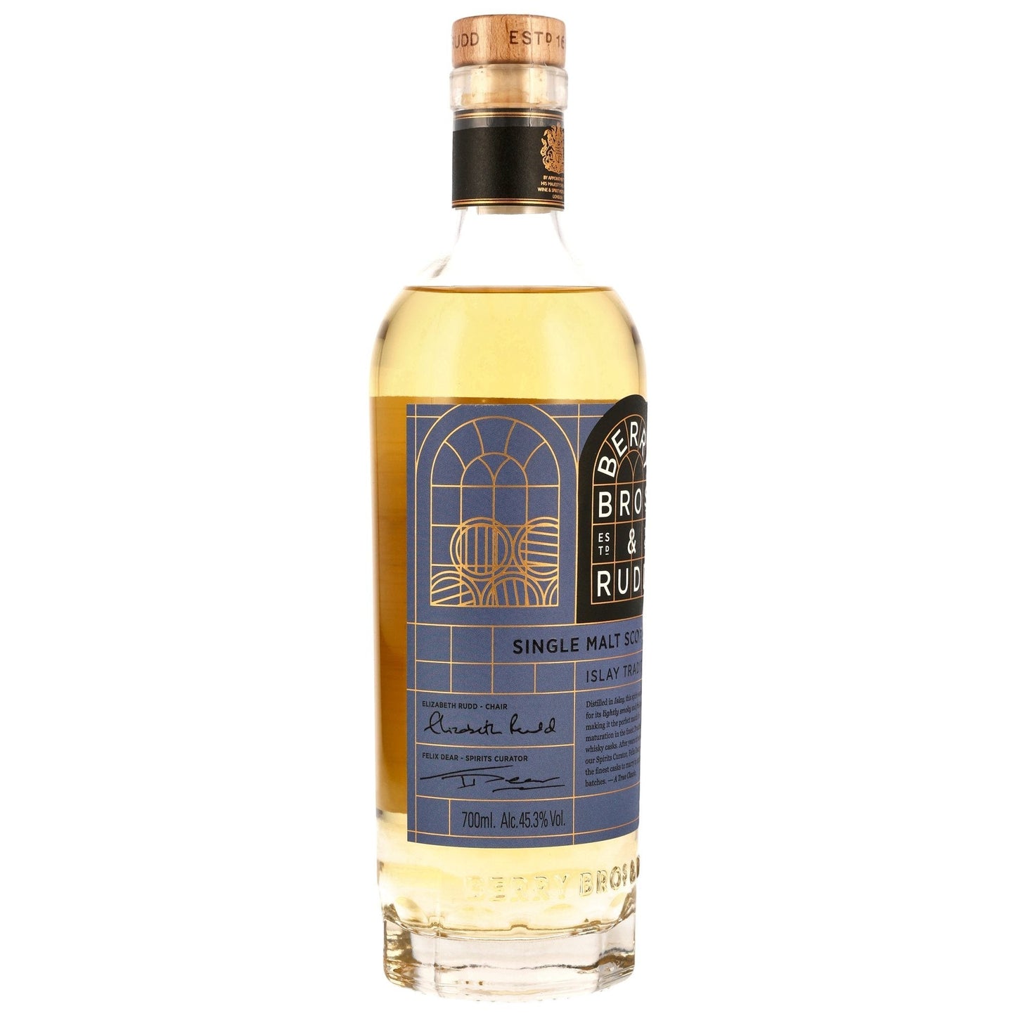 Schwarzbach Spirits Berry Bros. & Rudd Islay Reserve Single Malt Scotch Whisky, 700ml, 45,3% Vol. mit Torfrauch und Fruchtnoten.