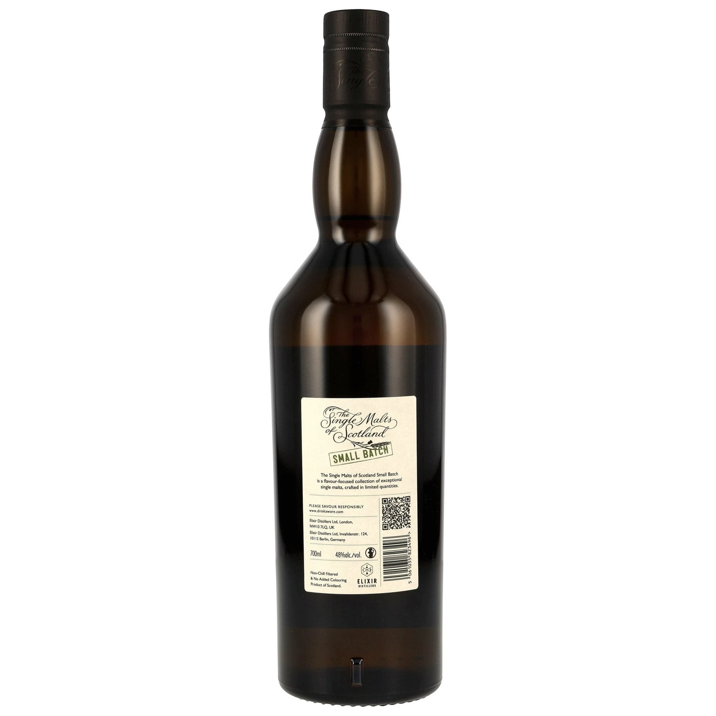 Schwarzbach Spirits Caol Ila 9 Jahre Small Batch Islay Single Malt Whisky in brauner Glasflasche, 48% Vol.