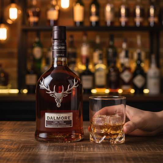 Schwarzbach Spirits Dalmore The Trio Highland Single Malt Scotch Whisky, 70cl bottle with 40% vol. and presentation box.