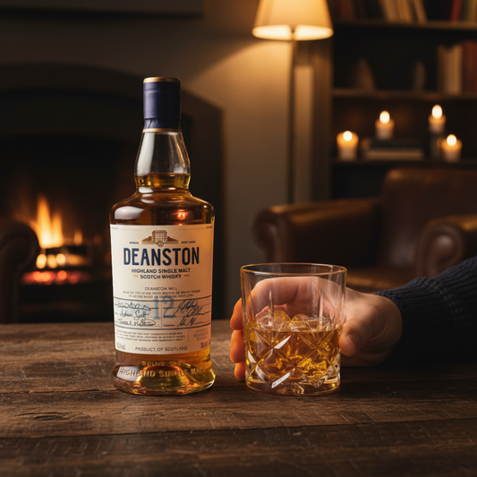 Schwarzbach Spirits Deanston 12 Year Old Highland Single Malt Scotch Whisky, golden amber colour, 46.3% Vol.