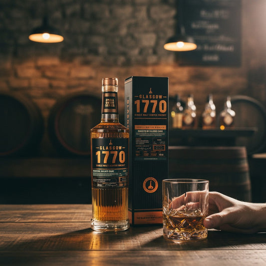 Schwarzbach Spirits Glasgow 1770 Peated Passito di Caluso Cask Finish Single Malt Scotch Whisky, 57,8% Vol.