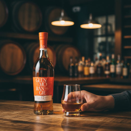 Schwarzbach Spirits Glenmorangie 12 Jahre The Original Single Malt Scotch Whisky, 40% Vol., 0.7L, goldfarben, gereift in Bourbon Casks.