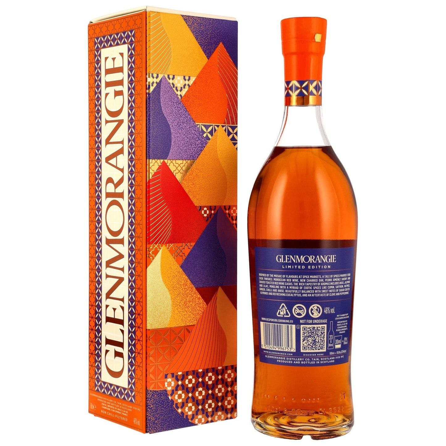 Schwarzbach Spirits: Glenmorangie A Tale of Spices Highland Single Malt Scotch Whisky, 46% Vol., 0.7L, limitierte Edition.