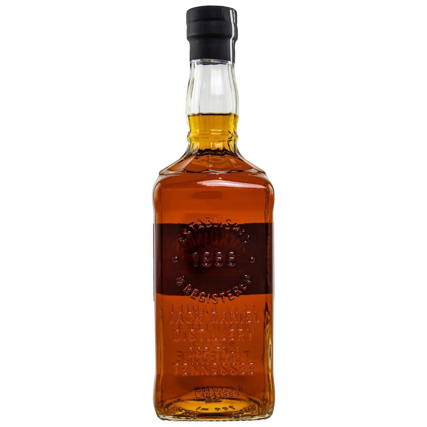 Schwarzbach Spirits Jack Daniel's Triple Mash 50% Vol. 0.7L Whiskey in Glasflasche mit schwarzem Verschluss.
