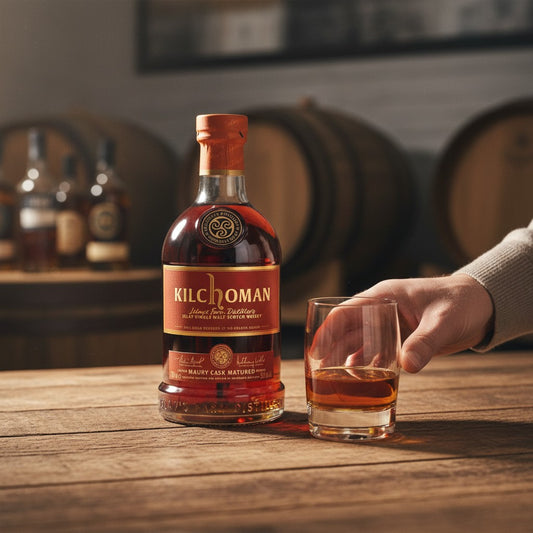 Schwarzbach Spirits Kilchoman Maury Cask Matured Single Malt Scotch Whisky, 50% Vol., 70cl. Limited edition, full-term maturation in French Maury wine casks.