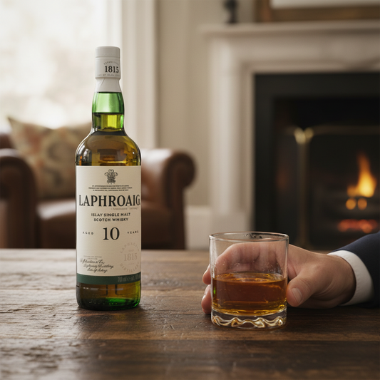 Schwarzbach Spirits Laphroaig 10 Year Old Islay Single Malt Scotch Whisky, 700ml bottle with 40% vol.