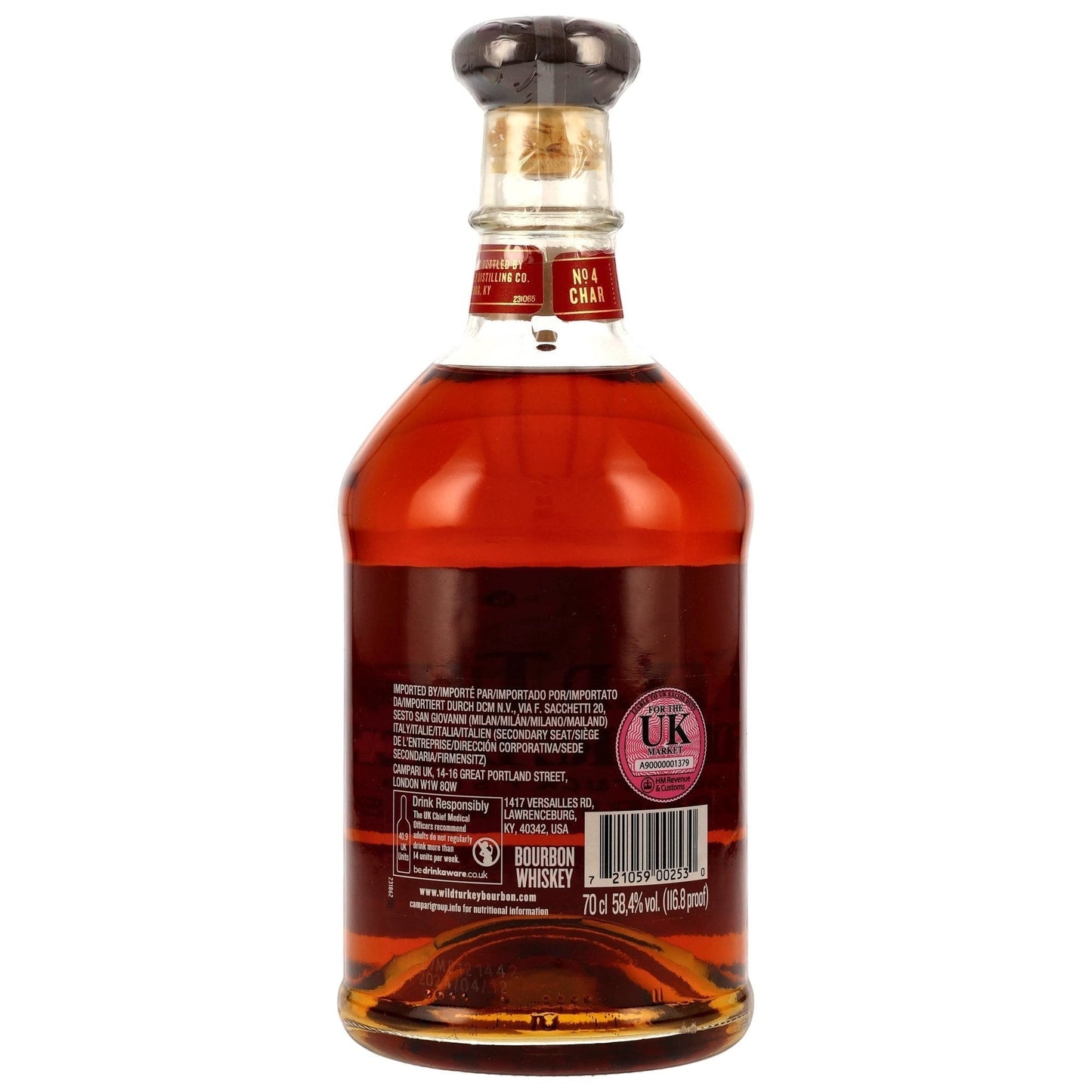 Schwarzbach Spirits Wild Turkey Rare Breed Kentucky Straight Bourbon Whiskey, 70cl, 58.4% Vol. in Fassstärke.