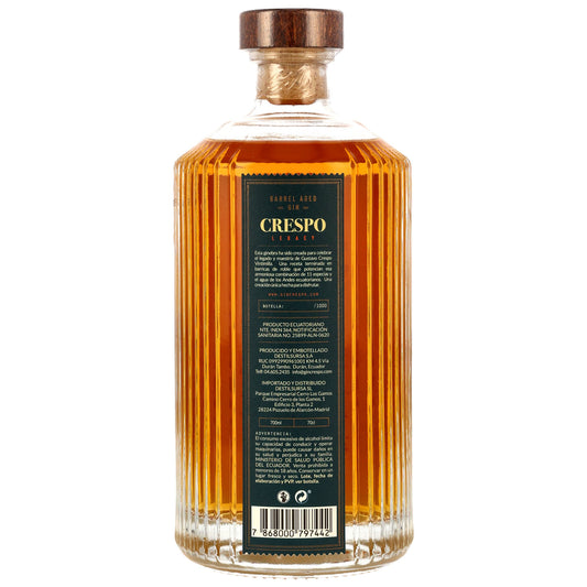 Crespo Legacy Barreled Gin Produktansicht