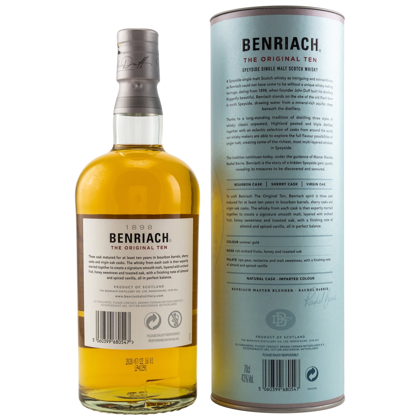 BENRIACH - 10 Jahre The Original Ten - 43% vol. - Schwarzbach Spirits