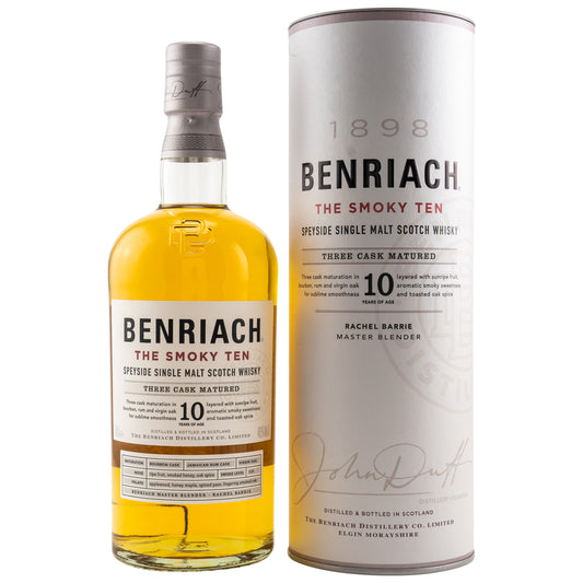BENRIACH - 10 Jahre The Smoky Ten - 43% vol. - Schwarzbach Spirits