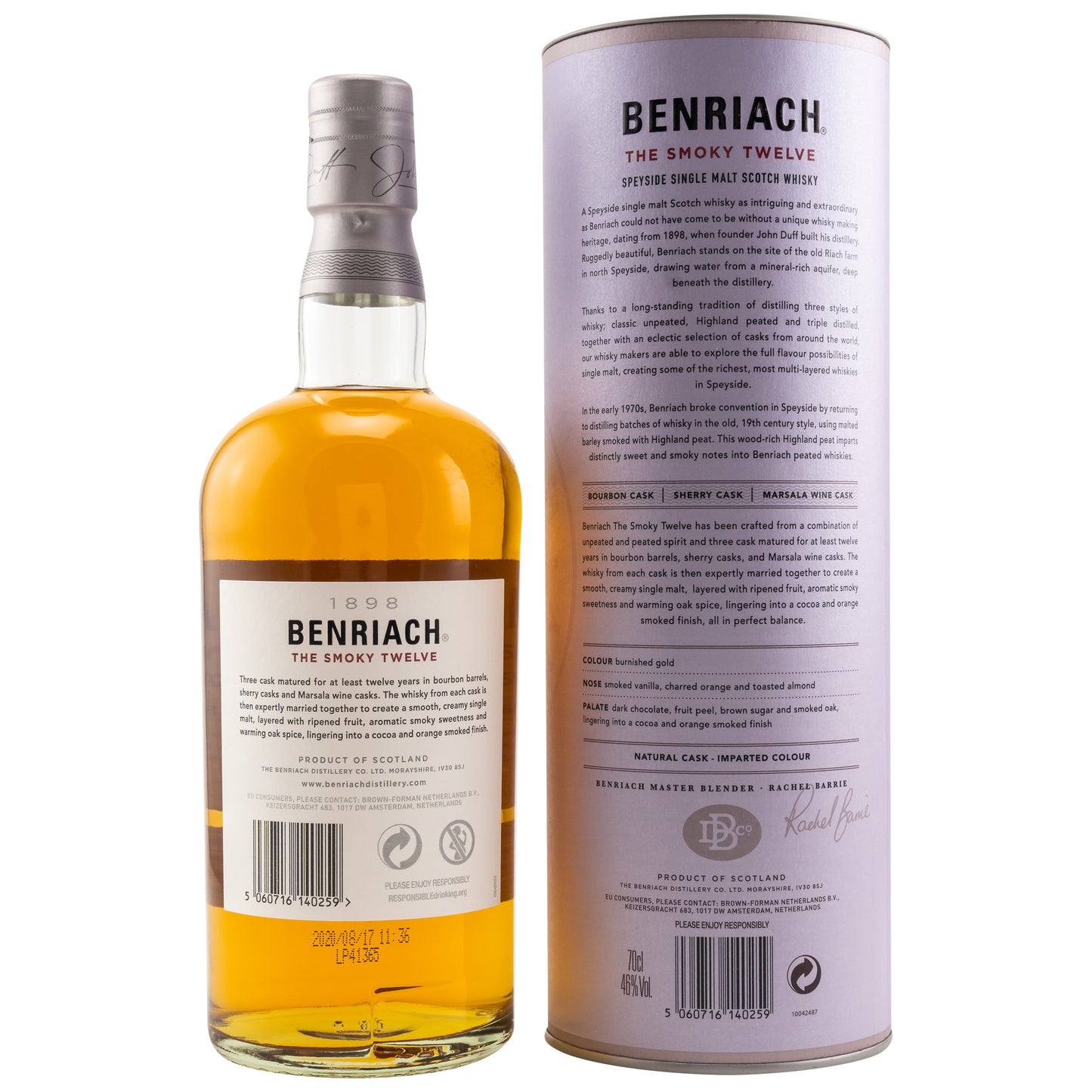 BENRIACH - 12 Jahre The Smoky Twelve - 46% vol. - Schwarzbach Spirits