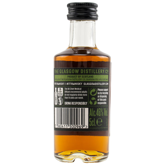 1770 GLASGOW - Single Malt Scotch Whisky Peated - Mini - 46% vol. - Schwarzbach Spirits