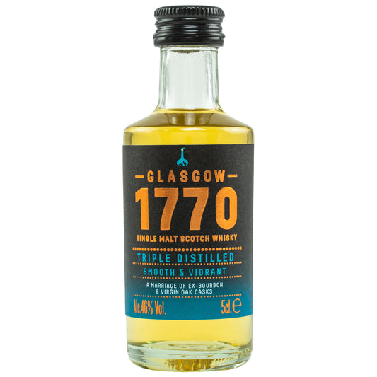 1770 GLASGOW -  Single Malt Scotch Whisky Triple Distilled Smooth - Mini- 46 % vol. - Schwarzbach Spirits