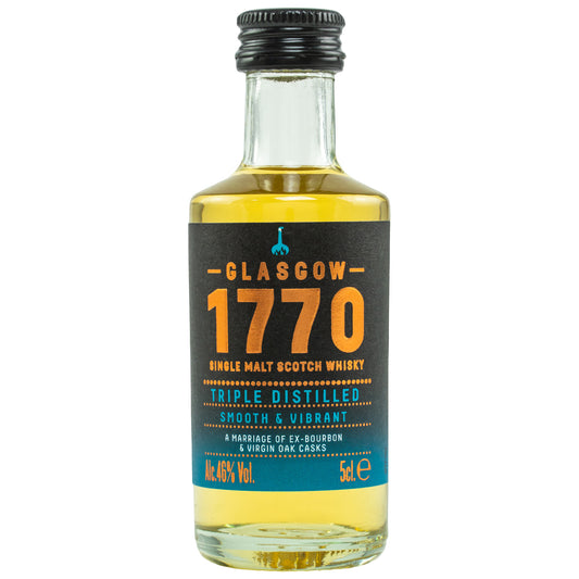 1770 GLASGOW -  Single Malt Scotch Whisky Triple Distilled Smooth - Mini- 46 % vol.