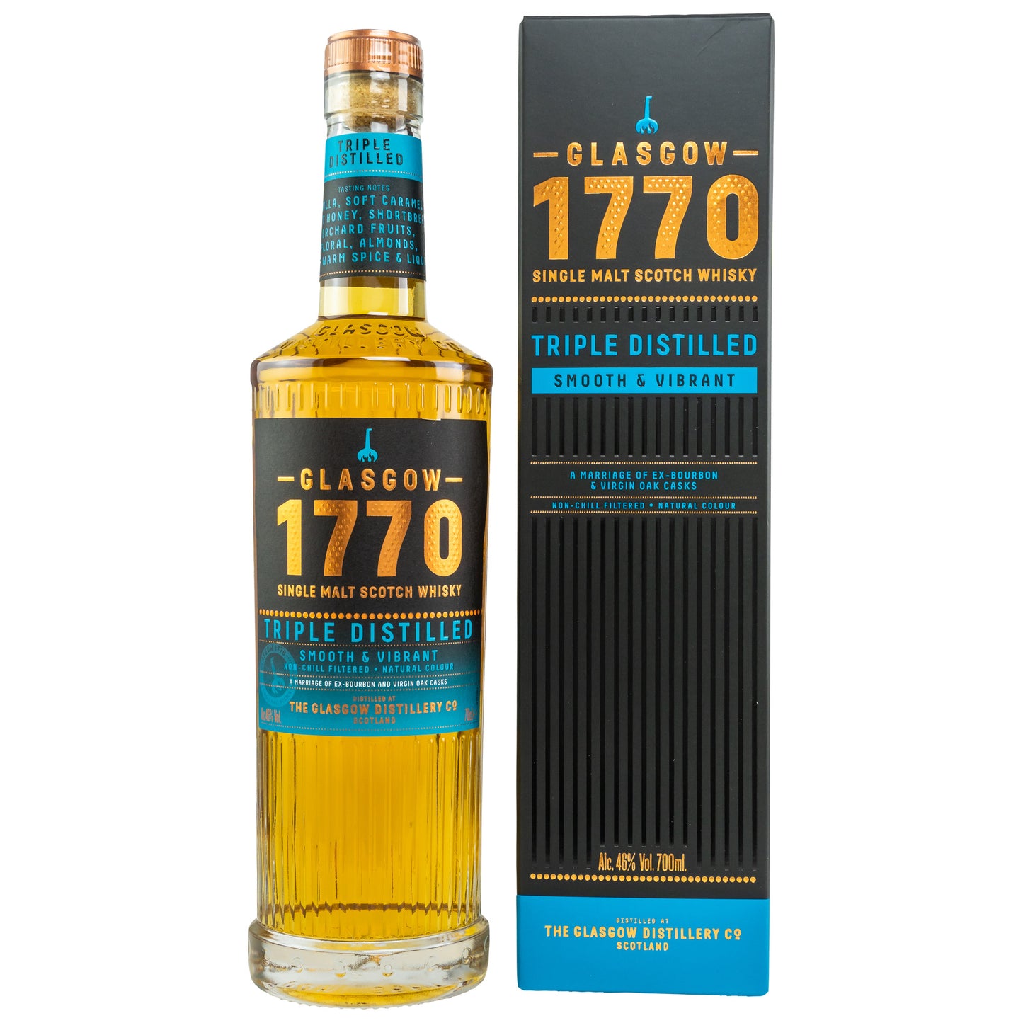 1770 GLASGOW - Single Malt Scotch Whisky Triple Distilled Smooth - 46 % vol. - Schwarzbach Spirits