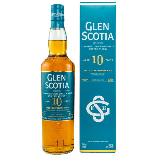 GLEN SCOTIA - 10 Jahre Unpeated - 40% vol. - Schwarzbach Spirits