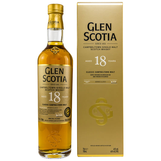 GLEN SCOTIA - 18 Jahre - 46% vol. - Schwarzbach Spirits