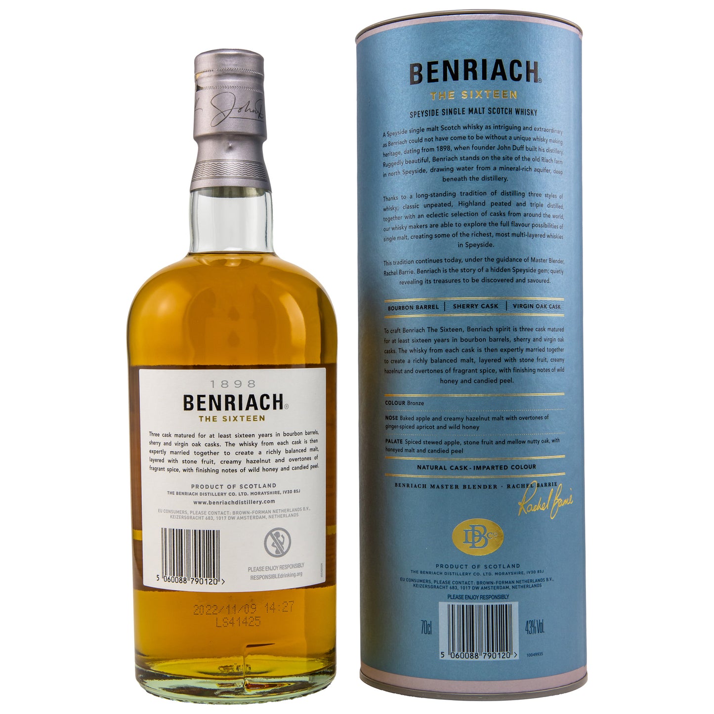 BENRIACH - 16 Jahre The Sixteen - 43% vol. - Schwarzbach Spirits