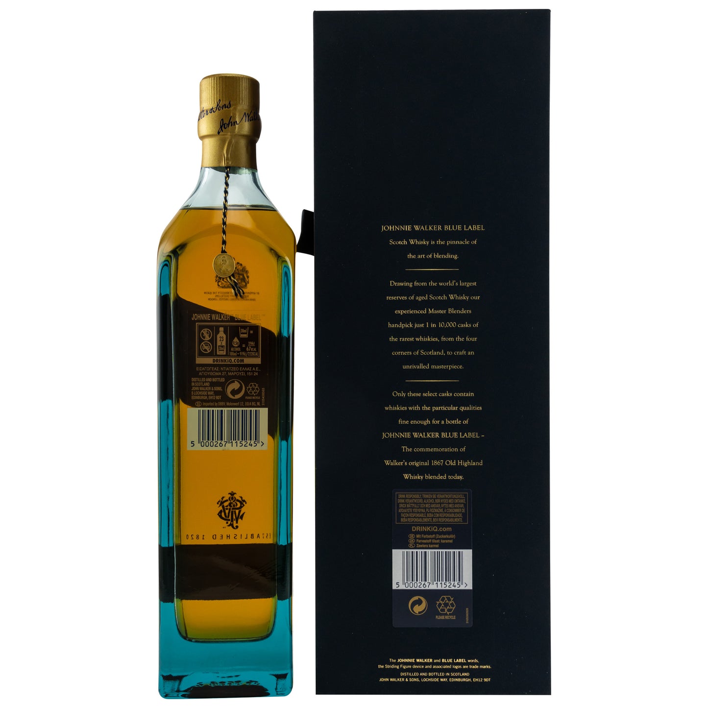 JOHNNIE WALKER - Blue Label - 40% vol. - Schwarzbach Spirits