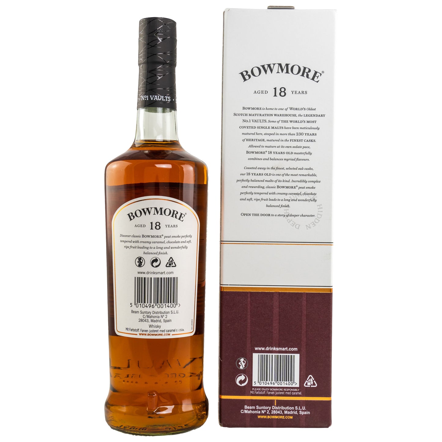 BOWMORE - 18 Jahre - 43% vol. - Schwarzbach Spirits