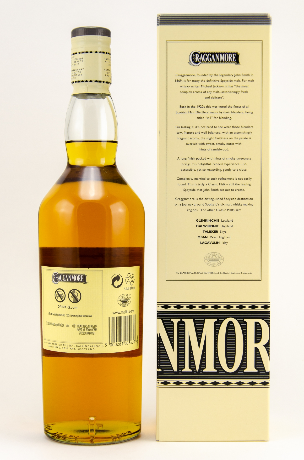 CRAGGANMORE - 12 Jahre - 40% vol. - Schwarzbach Spirits