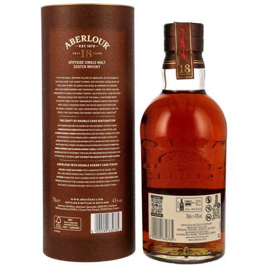 ABERLOUR - 18 Jahre Batch 007 - 43% Vol.