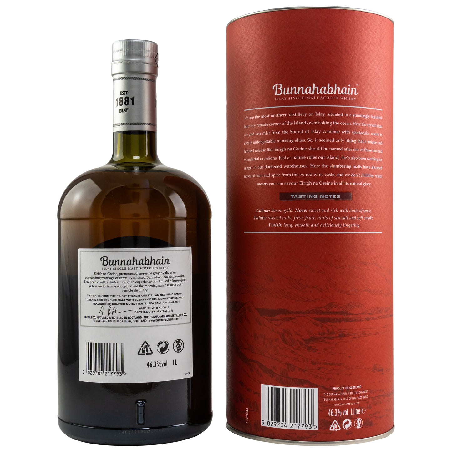 BUNNAHABHAIN - Eirigh Na Greine - 46,3% Vol.