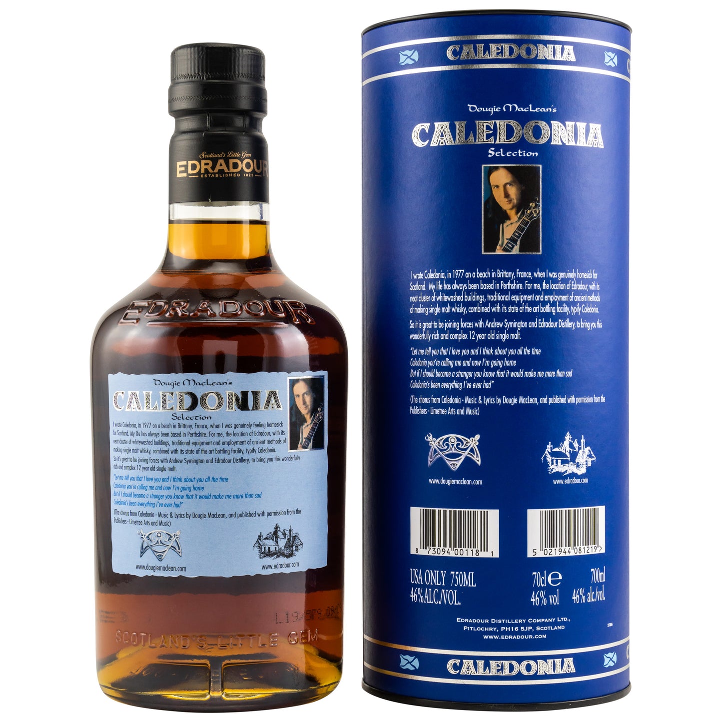 EDRADOUR - 12 Jahre Caledonia - 46% Vol.